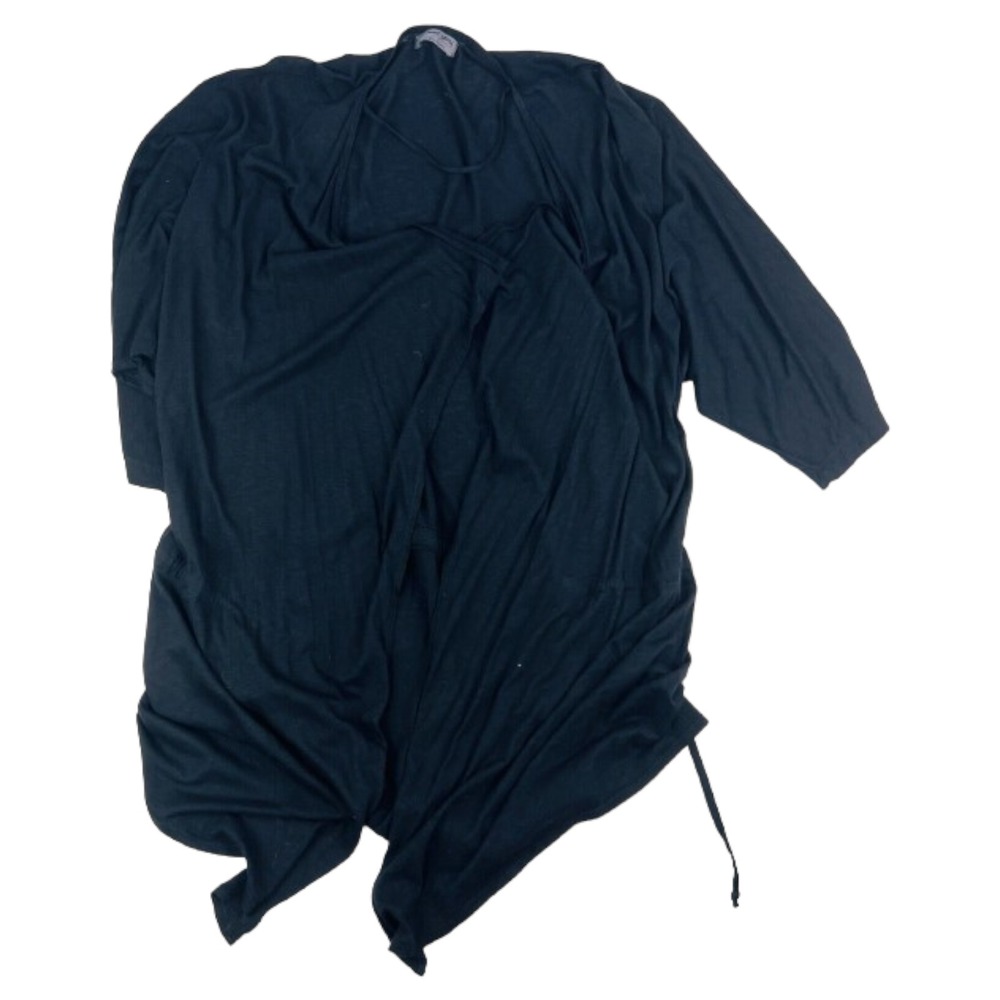 Michael Stars Black Supima Cotton‎ Modal 6472 Cardigan Womens One Size Fits Most